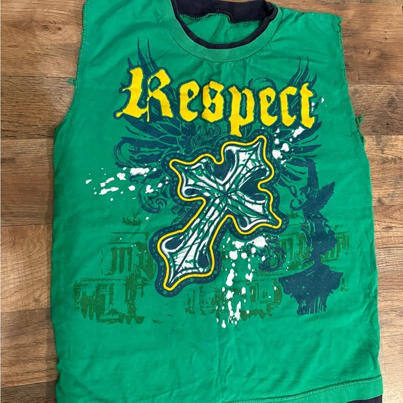 Y2K Tank Top with Cross Design - Picture 1 of 3